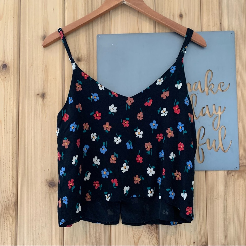 Madewell Size 8 Pressed Flower Button Down Cami Top - Picture 6 of 8